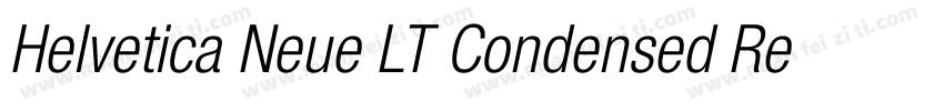 Helvetica Neue LT Condensed Regular字体转换